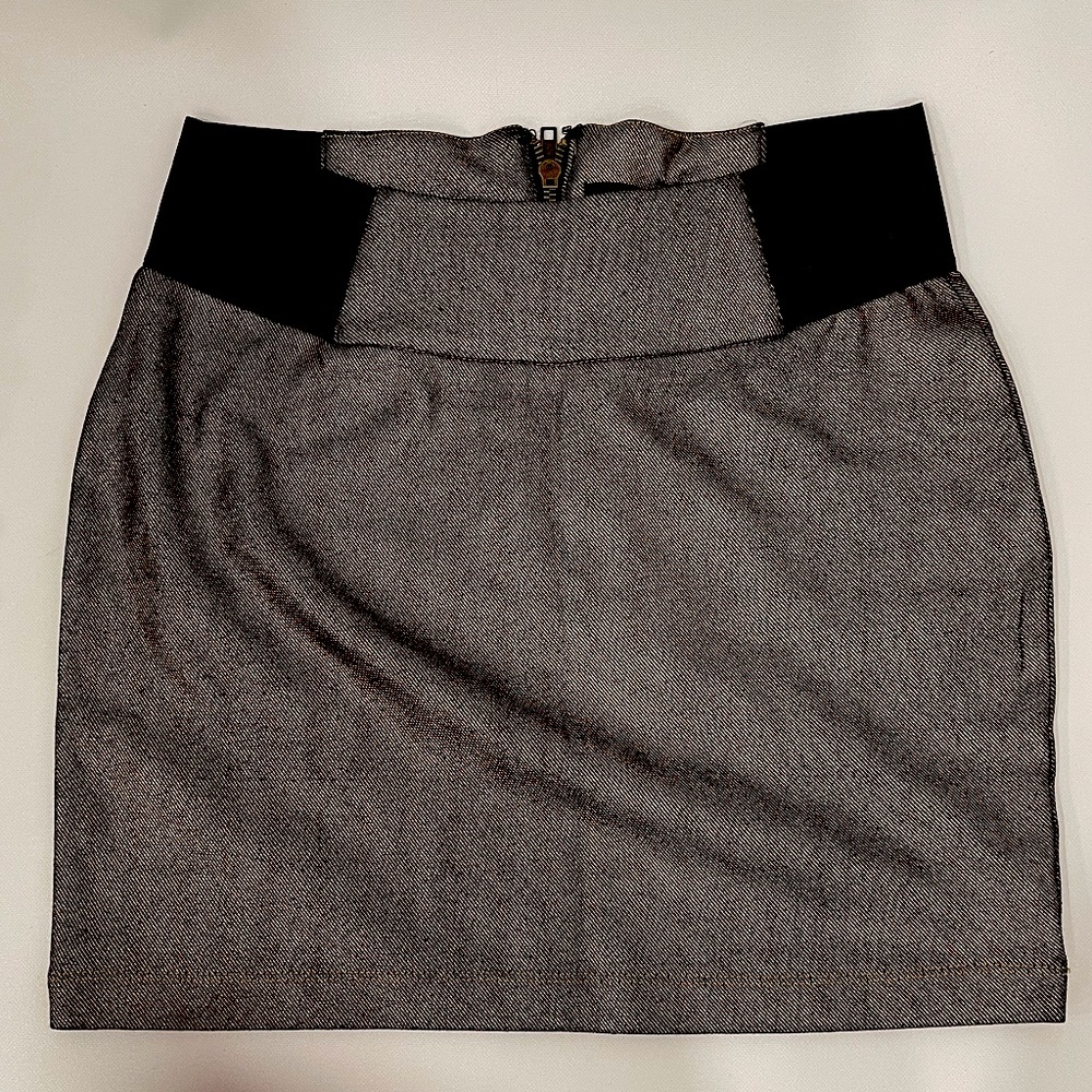 Forever 21 Gold Mini Skirt